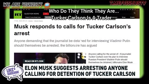 Who Do They Think They Are... Is Tucker Carlson A Trader? #VishusTv 📺