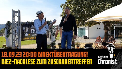 Aufzeichnung vom 18.09.23 Direktübertragung! Die2-Nachlese zum Zuschauertreffen