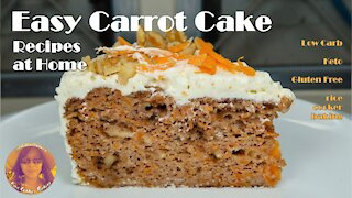 Easy Carrot Cake Recipes At Home | Low Carb | Keto | Gluten Free | Sugar Free | RICE COOKER CAKES