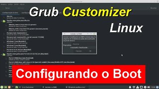 Como instalar e usar o Grub Customizer no Linux Mint. Alterar a ordem de boot.