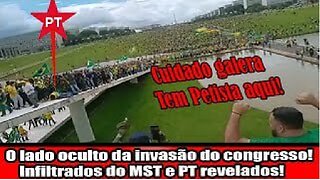 O lado oculto da invasão do congresso! Infiltrados do MST e PT revelados