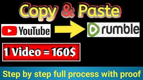 Copy & Paste Video to Earn 160$ Per Video A to Z Process without Youtube Part time work