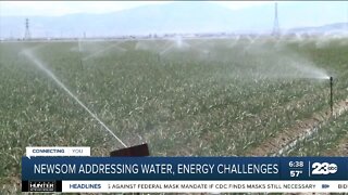 Governor Gavin Newsom addresses water, energy challenges