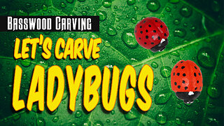 Let's Wood Carve Ladybugs - Wood Carving Beginner Projects