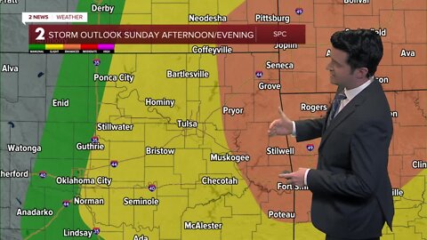 Strong to severe storms Sunday