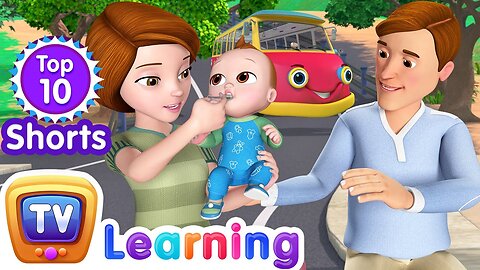 Top 10 Toddler Learning Shorts Videos for Kids Part 2 -Wheels on the Bus-Baby Starts Crying and more