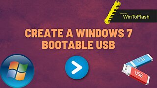 How to create a Windows 7 Bootable USB | Level 1