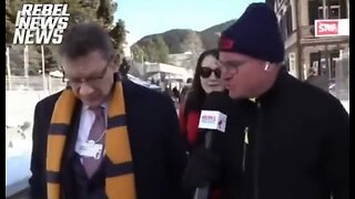 Tucker Carlson reacts to Rebel News asking the tough questions in Davos