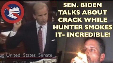 Senator Biden Talks About Crack While Hunter SMOKES IT! NOTHING From The Treasonous Media