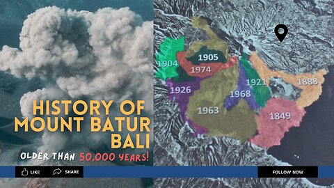 HISTORY OF THE MOUNT BATUR SUPERVOLCANO MORE THAN 50,000 YEARS OLD #supervolcano #mountbatur