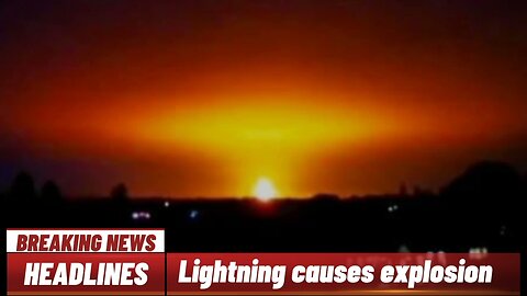 Fire colours the horizon after lightning causes explosion at recycling plant|WorldMedia|