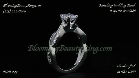 BBR 743 Crossover Style Diamond Engagement Ring