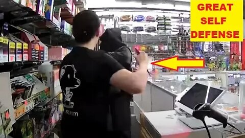 Las Vegas Smoke Shop Owner Stops Robbery With Knife Defense - You Don't Have To Reload A Knife
