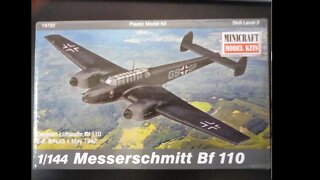 Messerschmitt Bf 110 by MINICRAFT Model Kits Unboxing Review