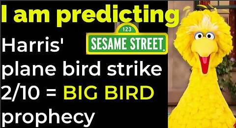 I am predicting: Harris' plane will crash - bird strike - on Feb 10 = BIG BIRD PROPHECY