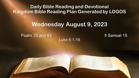Daily Bible Reading and Devotional 2023-08-09