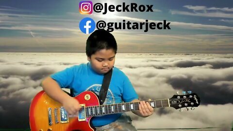 Bohemian Rhapsody guitar solo by 8 year old Jeck Rox