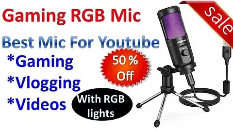 Gaming Mic|| RGB Mic For Youtube|| Best Mic For Studio|| RGB lights|| Vlogging|| PC|| Laptop