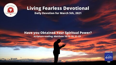Have you Obtained Your Spiritual Power?