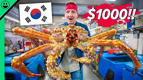 South Korea $1,000 Seafood Challenge!! Biggest Market in Korea!!