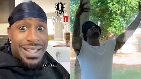 Jackie Long Catches Ray J Working On His "RSVP" Dance Routine In The Backyard! 😂