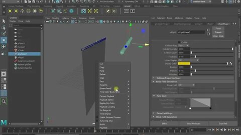 Using NCloth to make curtains in Maya 2022