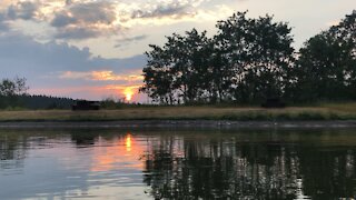 Sunset at Felker lake