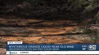 Public urged to avoid 'orange substances' discovered in Walker, Arizona