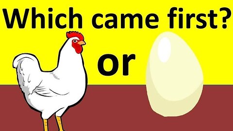 Chicken or Egg Which one came first 😂✌️