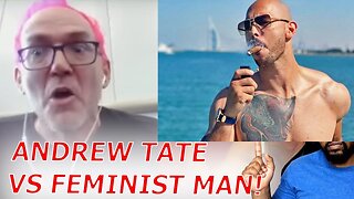 Andrew Tate Destroys Crazy Pink-Haired-Feminist In Heated Debate.