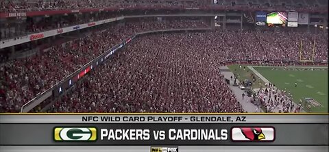 2009 NFC Wild Card Cardinals vs Packers Most points in NFL Playoff History