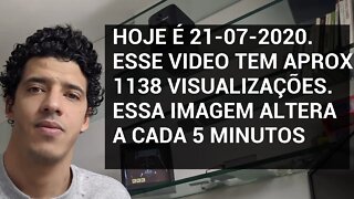 A thumbnail (imagem da capa) desse video altera de acordo com a quantidade de visualizações dele