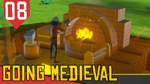 Construindo MINHA OFICINA DE FERREIRO - Going Medieval #08 [Série Gameplay Português PT-BR]