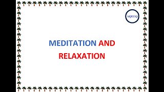MEDITATION & RELAXATION MUSIC