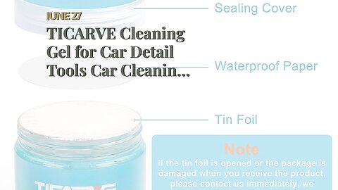 TICARVE Cleaning Gel for Car Detail Tools Car Cleaning Automotive Dust Air Vent Interior Detail...