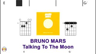 BRUNO MARS - Talking To The Moon - (Chords & Lyrics like a Karaoke) HD