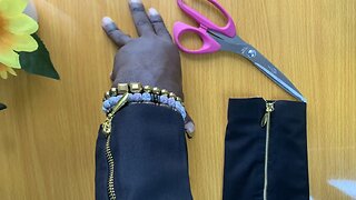 Sleeve zipper design tutorial