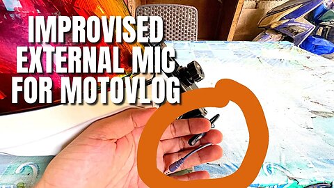 IMPROVISED EXTERNAL MIC FOR MOTOVLOG #fazzio #motovlog