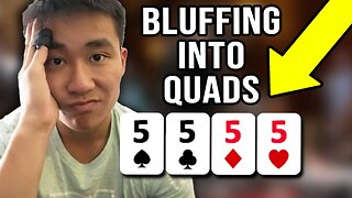 BLUFFING into QUADS! Rampage Can't Resist | Hand of the Day presented by BetRivers