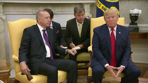 President Trump Participates in a 2:2 Meeting with the President of the Republic of Turkey