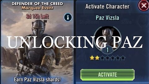 Defender of the Creed Marquis Event: Unlock Paz Vizsla! | Surprisingly Easy, Is That Because of Paz?