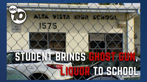 Student arrested in Vista for bringing a ghost gun and liquor to school