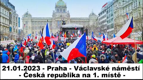 21.01.2023 - Praha - Václavské náměstí - Česká republika na 1. místě!