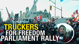 Day 1 recap: Trucker freedom convoy arrives on Parliament Hill