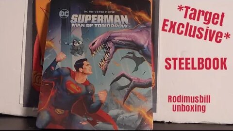 SUPERMAN: MAN OF TOMORROW DC Universe *Target Steelbook Exclusive* Blu Ray + DVD + Digital Unboxing