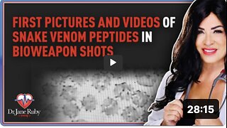 First Pictures and Videos of Snake Venom Peptides in Bioweapon Shots