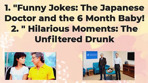 "Hilarious Jokes Rumble: The Doctor's Surprise and the Drunkard's Comeback!"