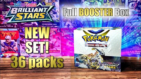 BRILLIANT STARS Booster Box | Pokemon TCG New Release Product Review - 36 Packs Hunting for V Star!