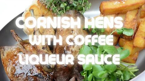 Get Ready to Drool Over these Cornish Hens with Coffee Liqueur Sauce Recipe! #cornish #hens #coffee