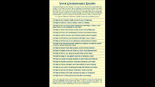 YOUR UNALIENABLE RIGHTS DO YOU KNOW THEM? PART 1